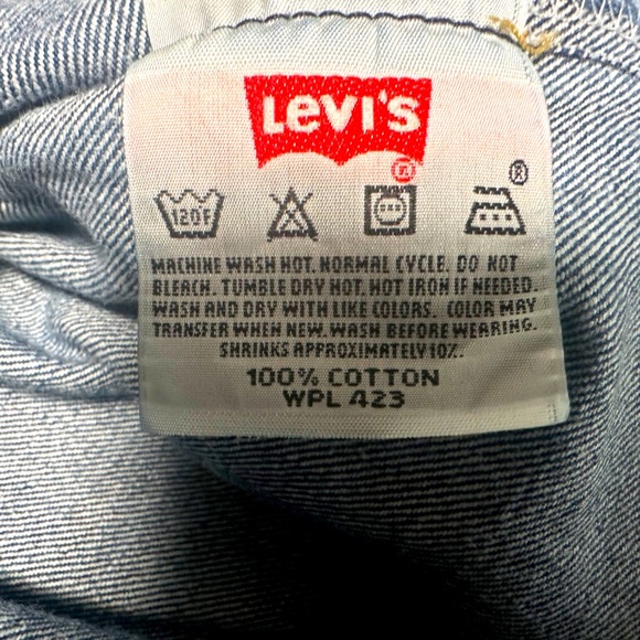 Levis 501XX Blue Button Fly Jeans, 90s Y2K, Size 34 x 28 - Picture 11 of 14
